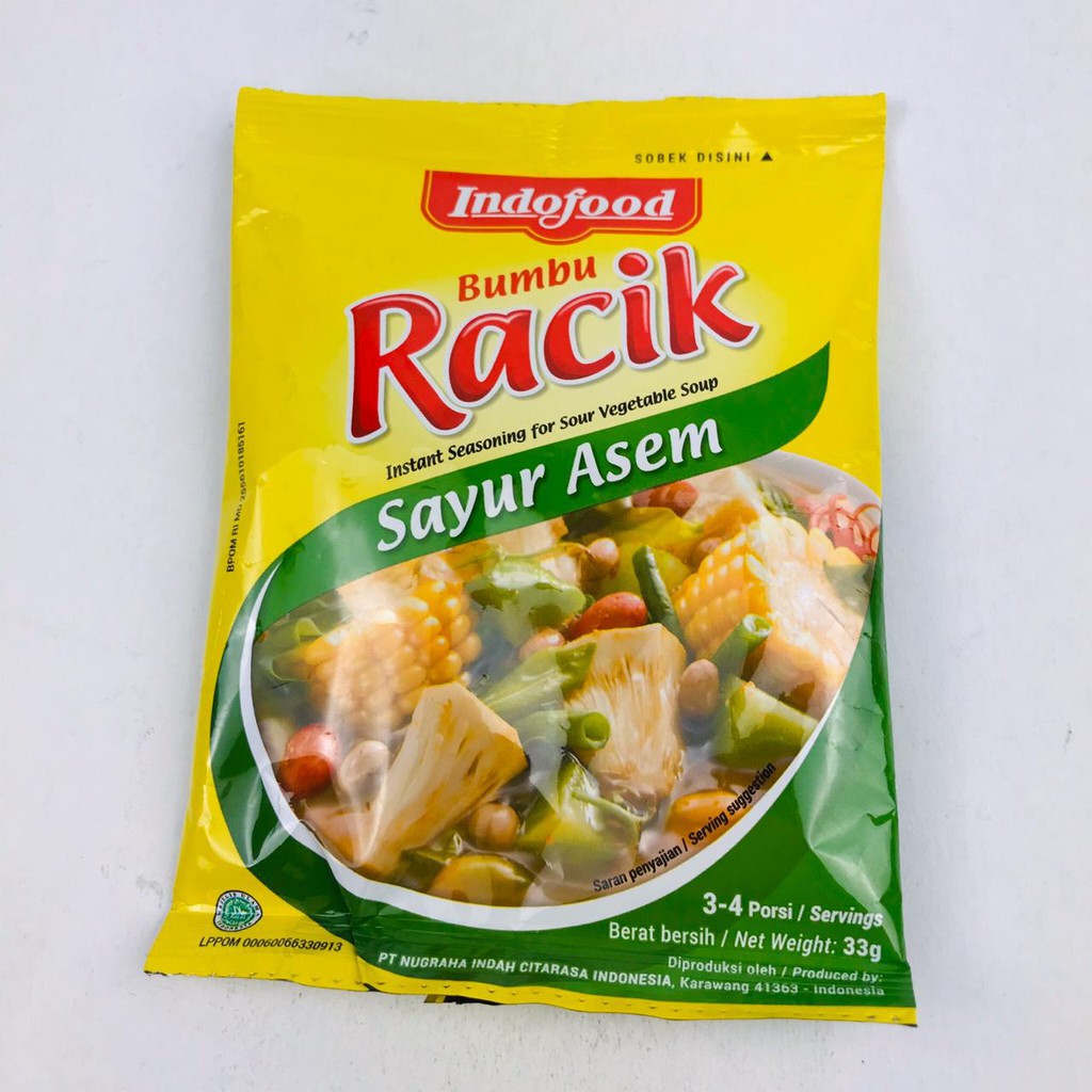 

SEMBAKO - Indofood Bumbu Racik Sayur Asem 33 gr