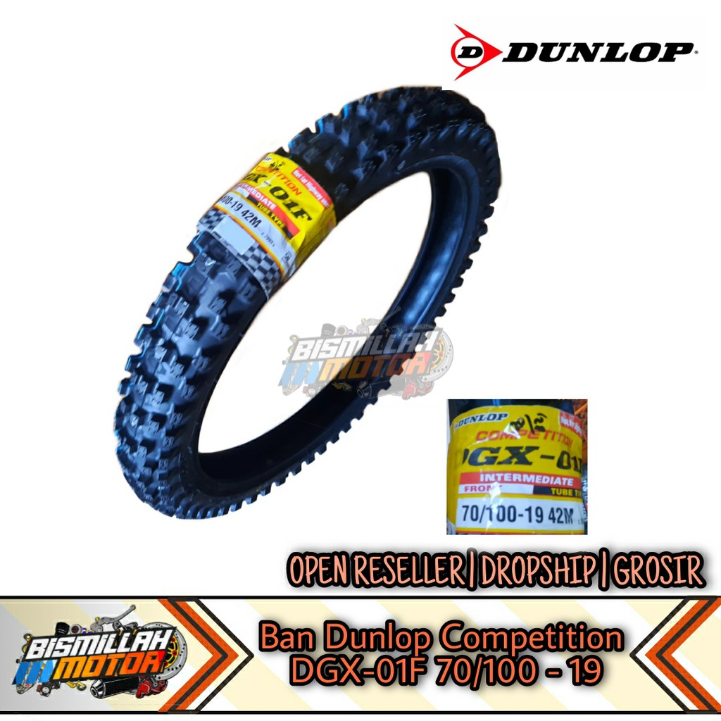 BAN TRAIL DUNLOP COMPETITION DGX 01F 70/100 RING 19