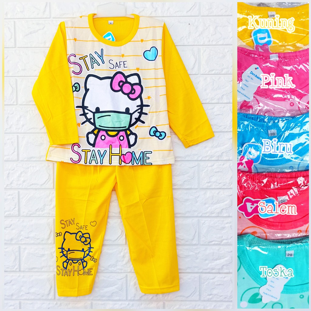 SETELAN ANAK  DEDINA PANJANG 2 10 TAHUN BAJU  TIDUR  ANAK  