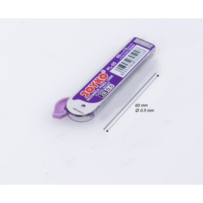 

Pencil Lead / Isi Pensil Mekanik Joyko PL-05 / 2B / 0.5 mm