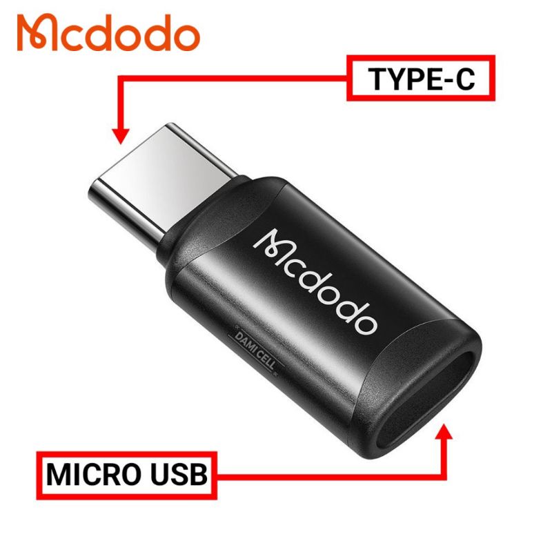 MCDODO OT-9970 Converter Connector ( Micro To Type-C ) 3A Penyambung kabel data