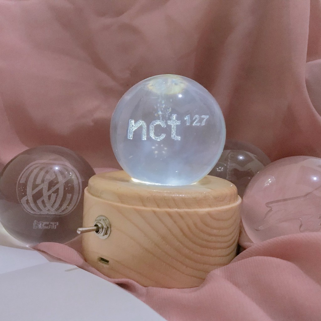 LAMPU TIDUR / MOOD LAMP KRISTAL CUSTOM KPOP NCT, EXO, GOT7, SEVENTEEN, BTS, TWICE kado lucu unik
