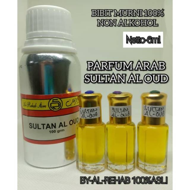 Grosir Parfum Bibit Al Rehab Sultan Al Oud 6ml Non Alkohol 100%Original