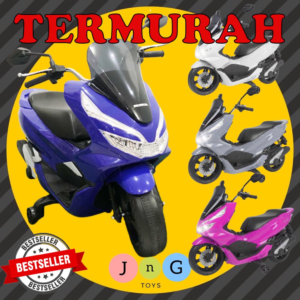 Jual Motor Aki Anak Mainan HONDA PCX Lisensi Official PMB M988 Original