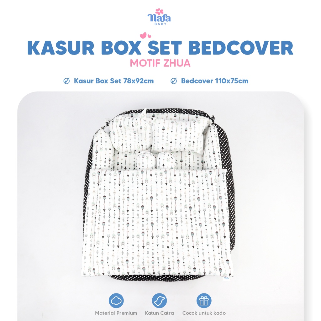 NAFA BABY - Kasur Bayi Box Include Bedcover Bayi | Perlengkapan Tidur Bayi