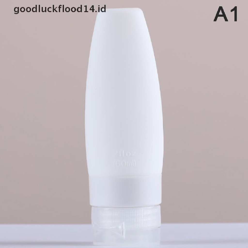 [OOID] 1pc 60/90ML Silicone Refillable Bottle Empty Travel Portable Packing Press ID