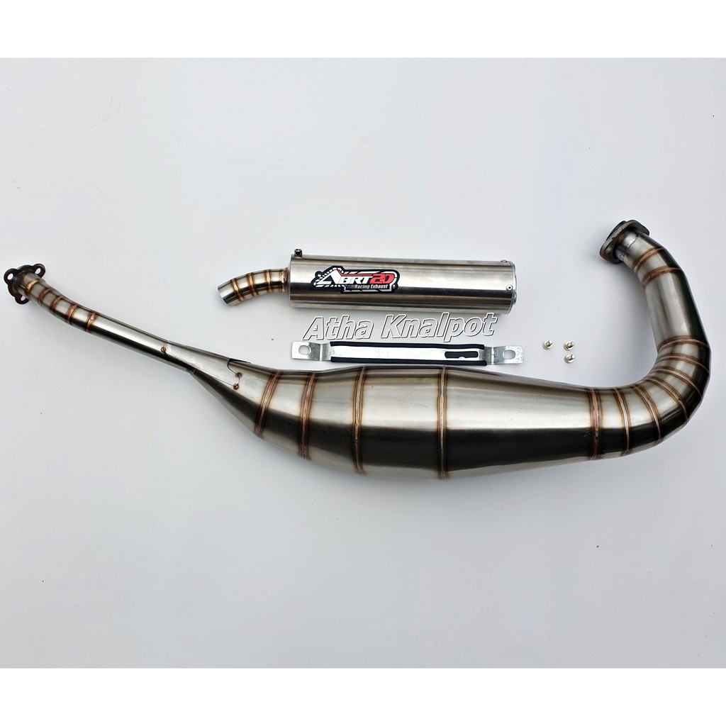Knalpot ABRT Ninja R RR SS 2tak Stainless Abrt20 Leher L