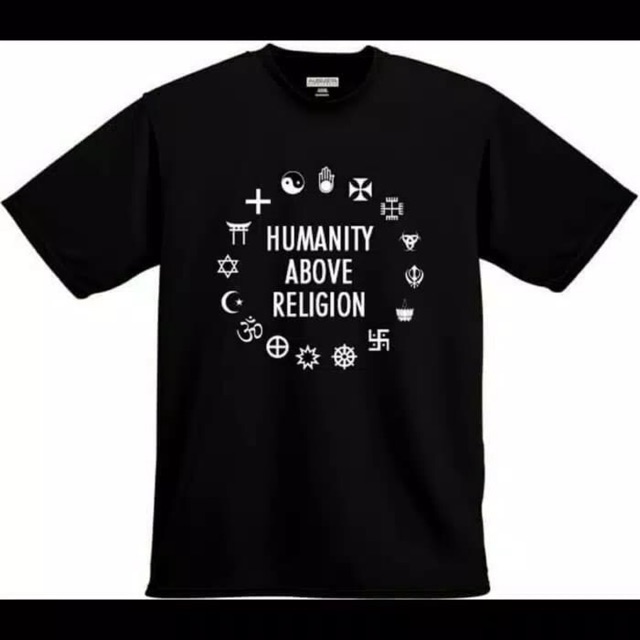 Baju Kaos Humanity Above Religion Distro Keren