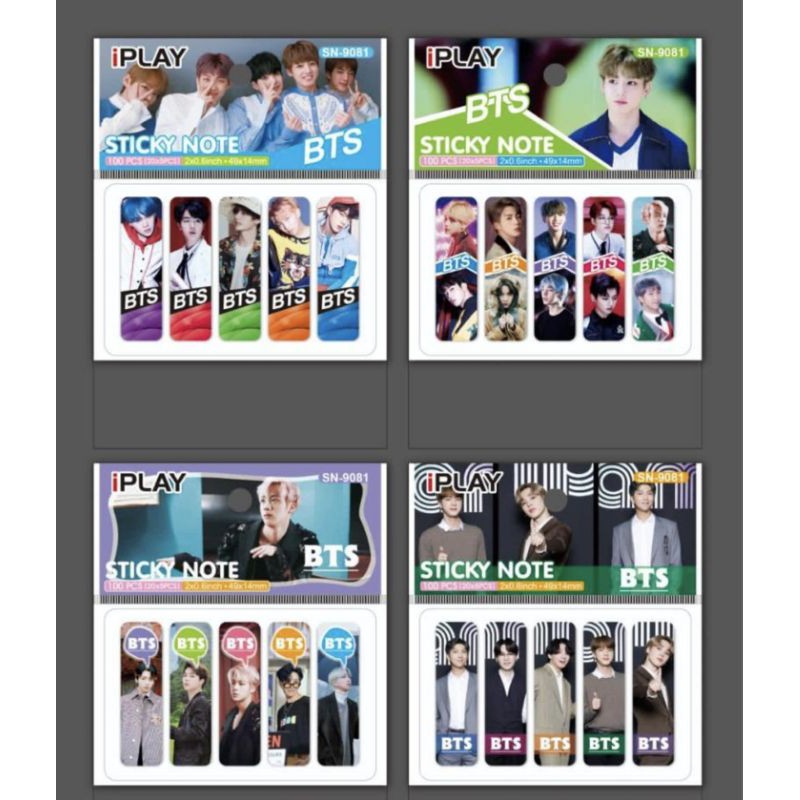 pembatas buku plastik/post it plastik/bookmark/sticky note PLASTIC-7