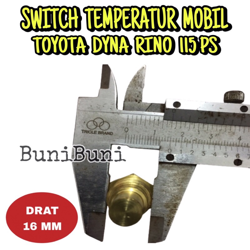 Switch Temperatur / Sensor Indikator Suhu Air Panas Mobil Truk Toyota Dyna Rino PS115 High Quality