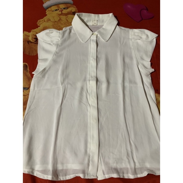 Preloved kemeja putih transparan