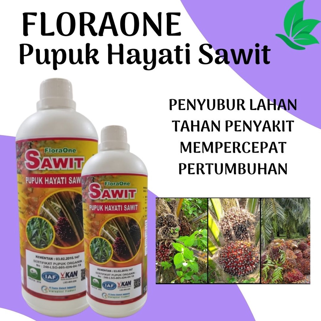 Pupuk Sawit Agar Berbuah Lebat, Pupuk Sawit Cair Floraone Booster Sawit