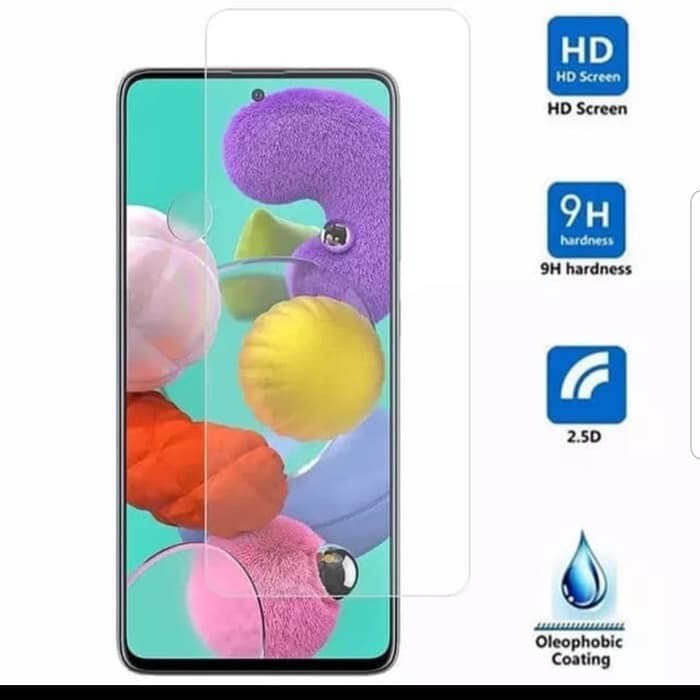 Tempered Glass Bening For Samsung A91 A81 A71 - Anti Gores Kaca Full Bening Screen Protector