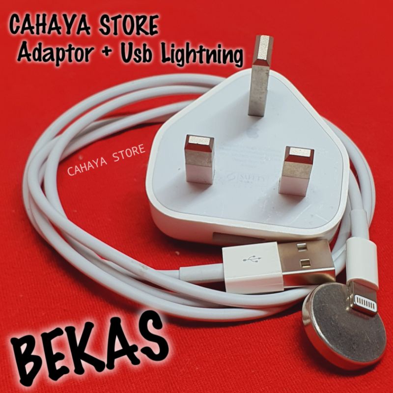 Cas Ayphone 5Wat 8 8 plus 7 plus 7 Charger Asli Dari Hp Bekas X Xs Xs Max Xr 6 6plus 6s 6s Plus Ori