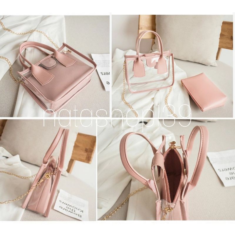 Hot Sale Transparan Jelly Bag Tas Selempang Tas Kulit Sintetis Handbag Tas Wanita Murah