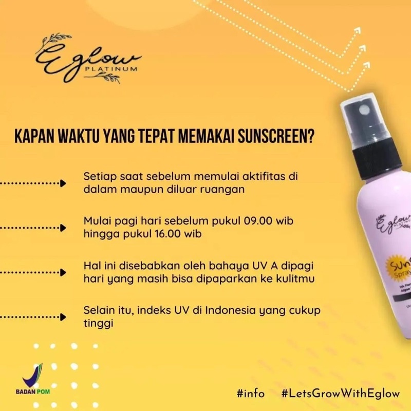 SUNSCREEN SPRAY EGLOW