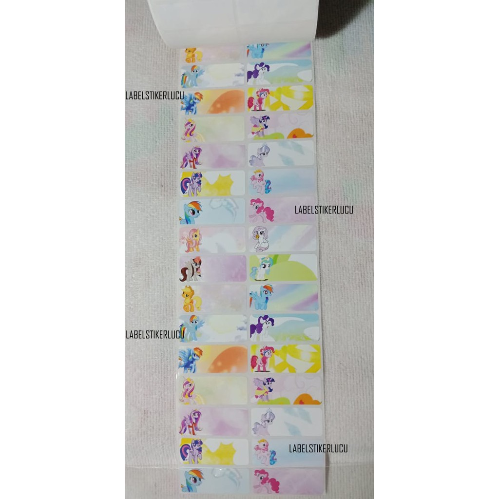 

Sticker Label Motif Little Ponny (isi 42pcs) variasi gambar