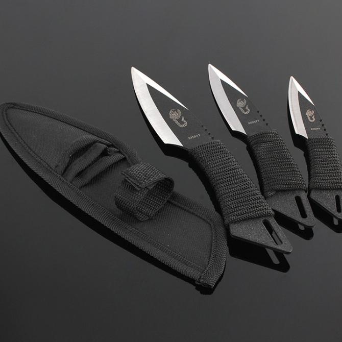 +++++] KNIFEZER The Scorpion Pisau Self Defense Throwing Knife Fixed Blade Su