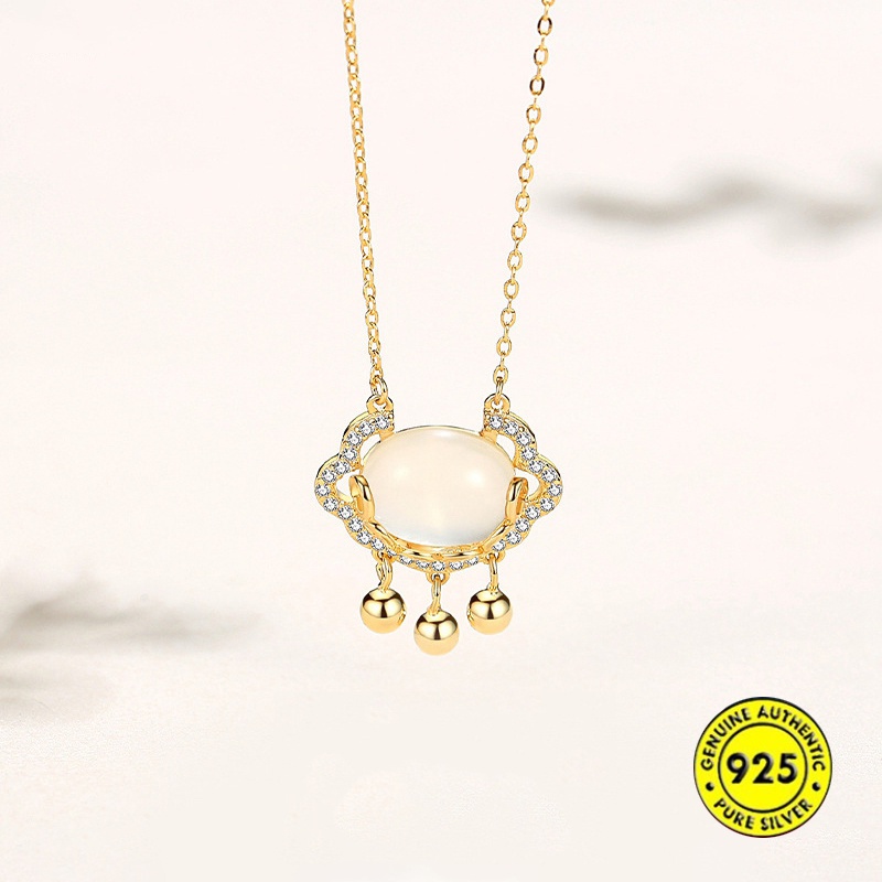 Kalung Rantai Sterling Silver 925 Dengan Liontin Untuk Wanita