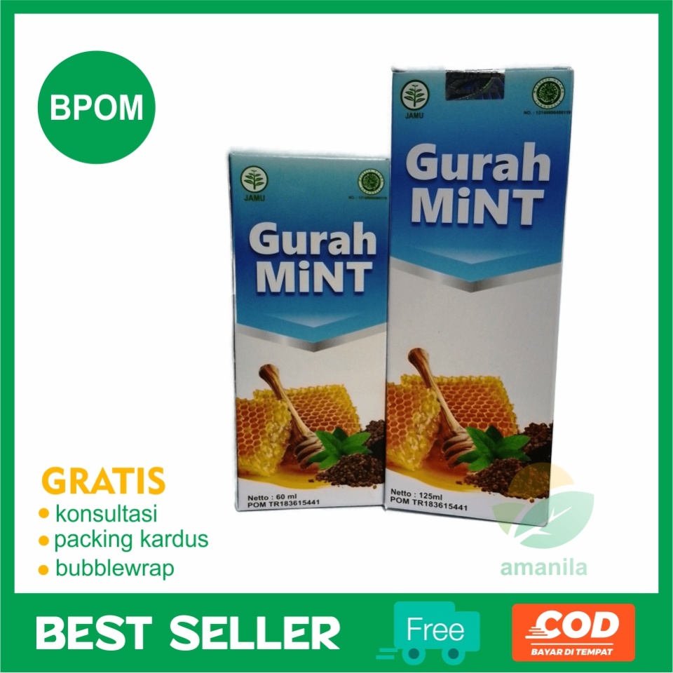 Obat Batuk Herbal - Sirup Madu Gurah Mint Al Afiat