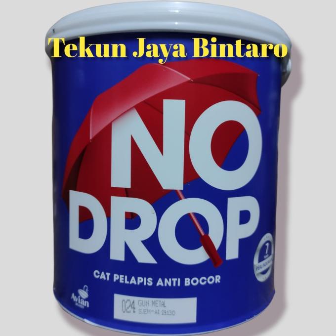 Cat Tembok Waterproofing NO DROP Gun Metal 024 (4 kg)