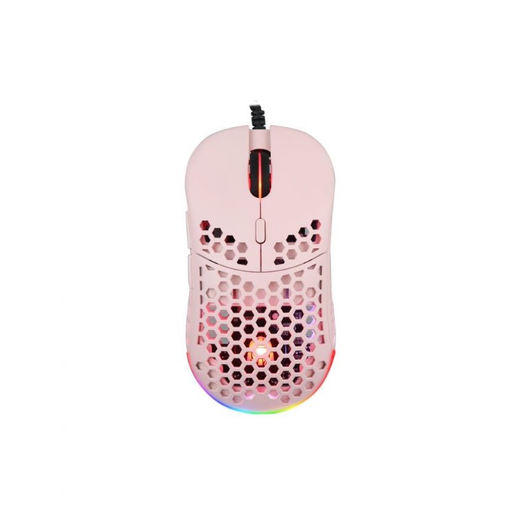 GANAS - PINK Digital Alliance Mouse Gaming GANAS RGB LED Splash Waterproof - DA