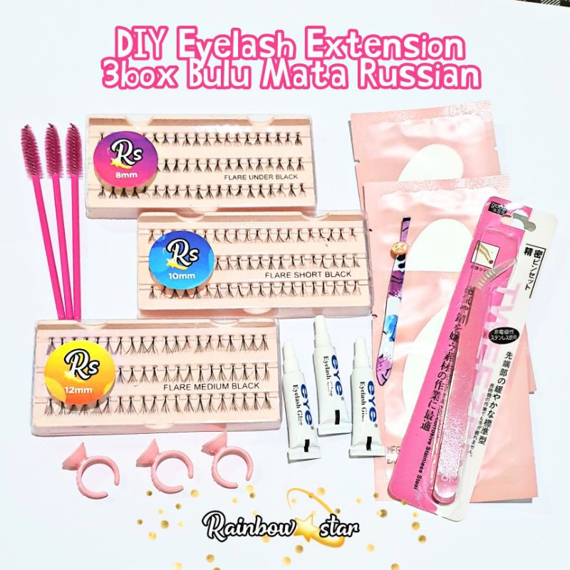 Paket Eyelash Extension Russian / Individual / DIY Eyelash Extension