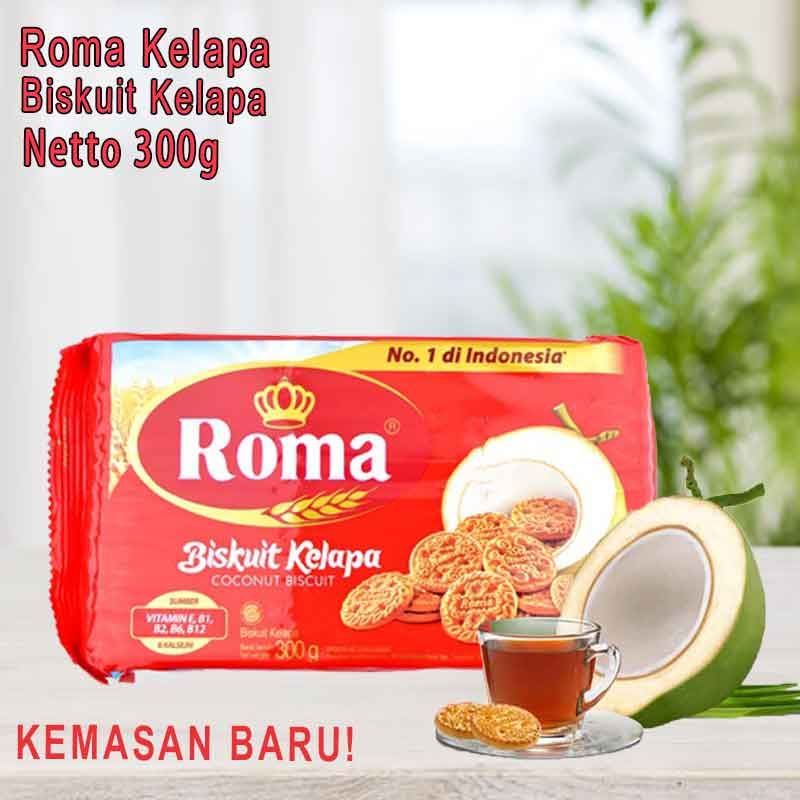 

Piscoklegit_ Roma Biskuit Kelapa 300 Gr / Biskuit / Cemilan