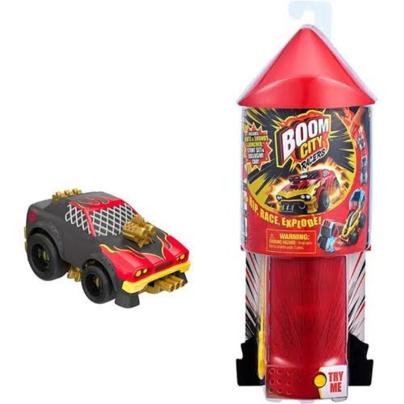 original ori boom city racers starter pack rip race and explode mainan anak mobil mobilan bunyi kado