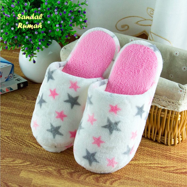 Sandal rumah nyaman dan anti slip motif STAR ok  good quality