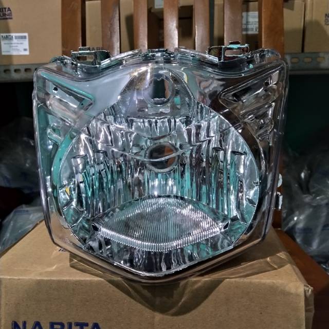 Reflektor beat karbu lampu depan honda beat karbu mika lampu honda beat karbu
