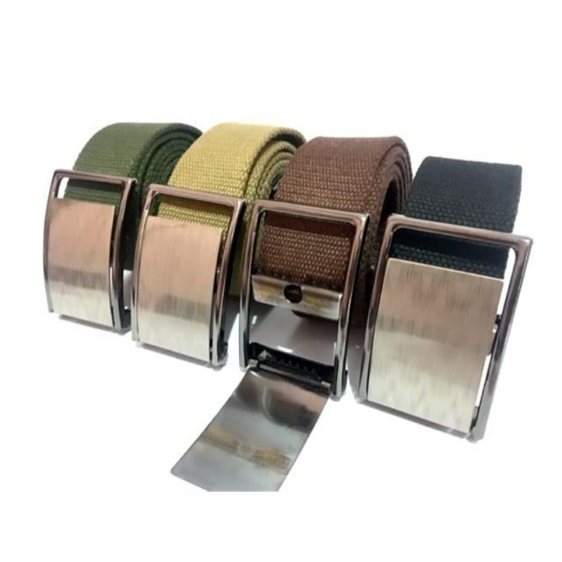 IKAT PINGGANG PRIA WANITA GESPER  IMPORT KANVAS FASHION