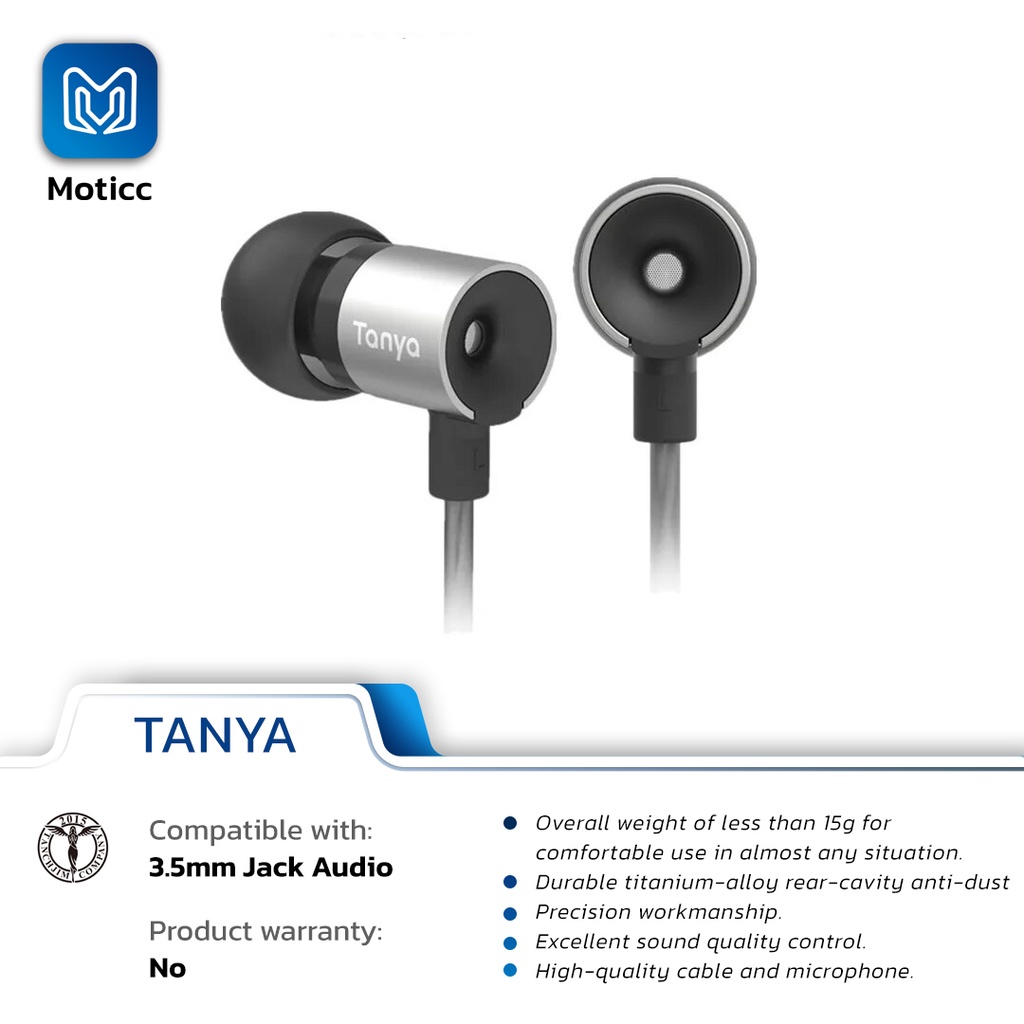 TANCHJIM TANYA with Mic Dynamic Driver Harman Target HIFI Earphone