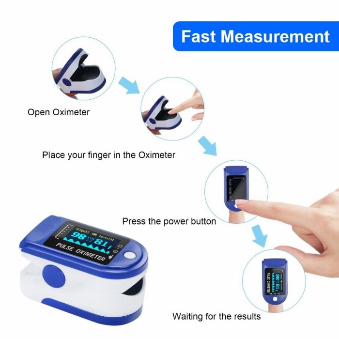 Alat Cek Kadar Oksigen Oximeter Detak Jantung