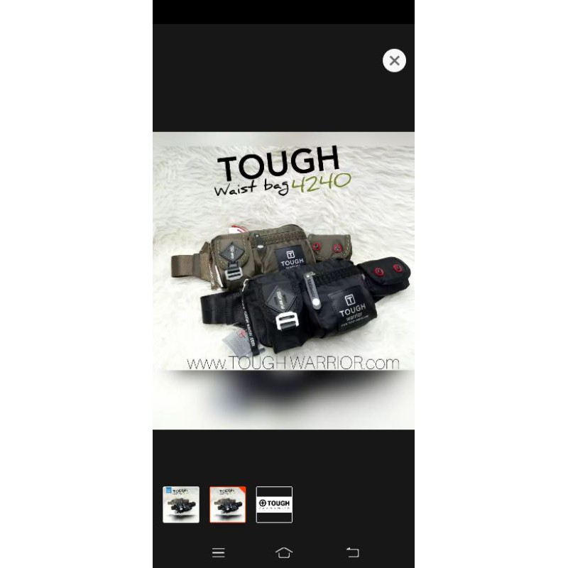 tas pinggang pria TOUGH WARRIOR 4240 import