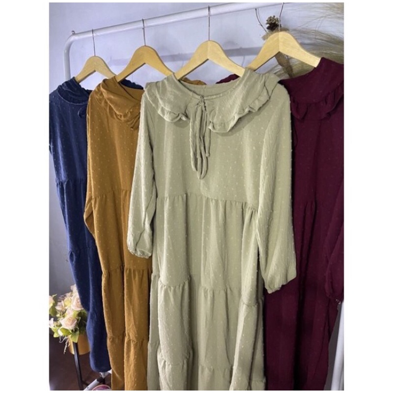 DRESS KEKINIAN URAGIRI DOTTY CRINCLE