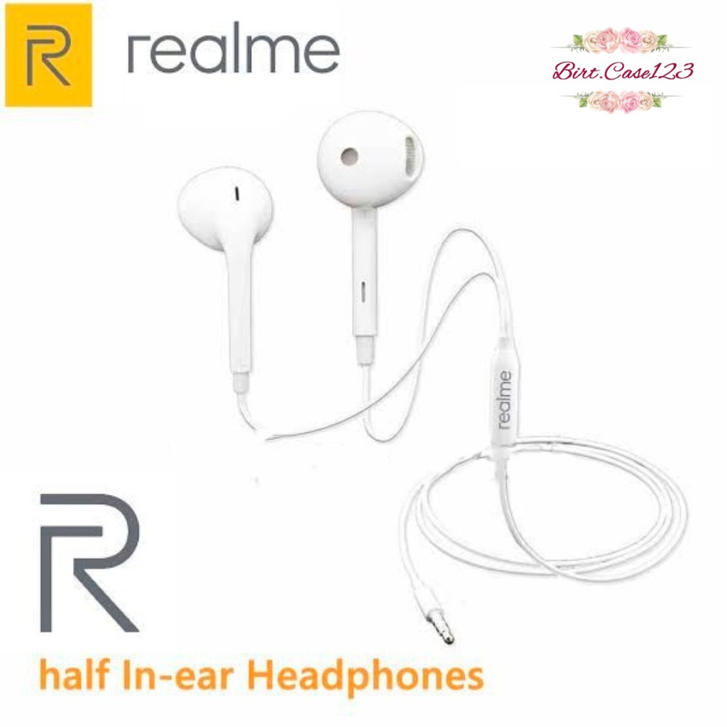 R15 Headset headsfree earphone Hf ORIGINAL REALME 2 3 5 6 7 pro C1 c2 c3 c11 c15 c12 c17 c20 C21y  JACK 3.5MM BC5878