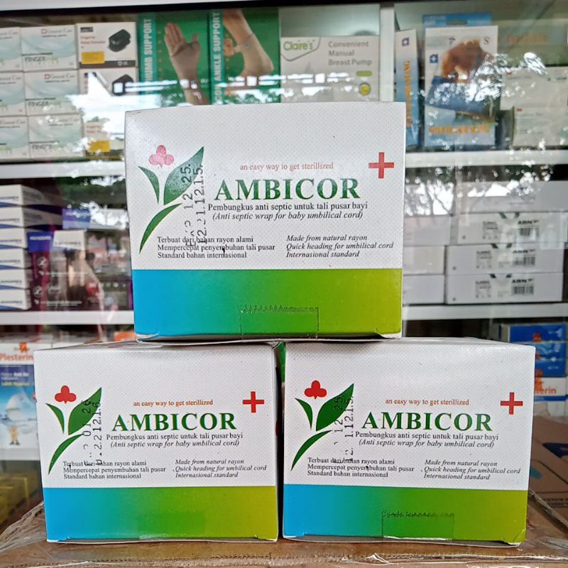 Ambicor tissue pembersih tali pusar isi 16 pcs