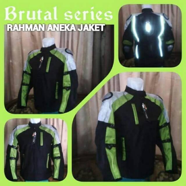 Jaket touring brutall rc hijau