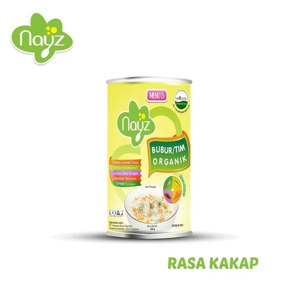 Nayz Bubur Bayi Tim Organik 150gr Kemasan Kaleng