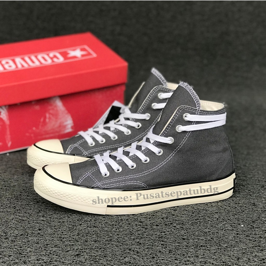 Sepatu Converse All Star 70s High Grey Glossy