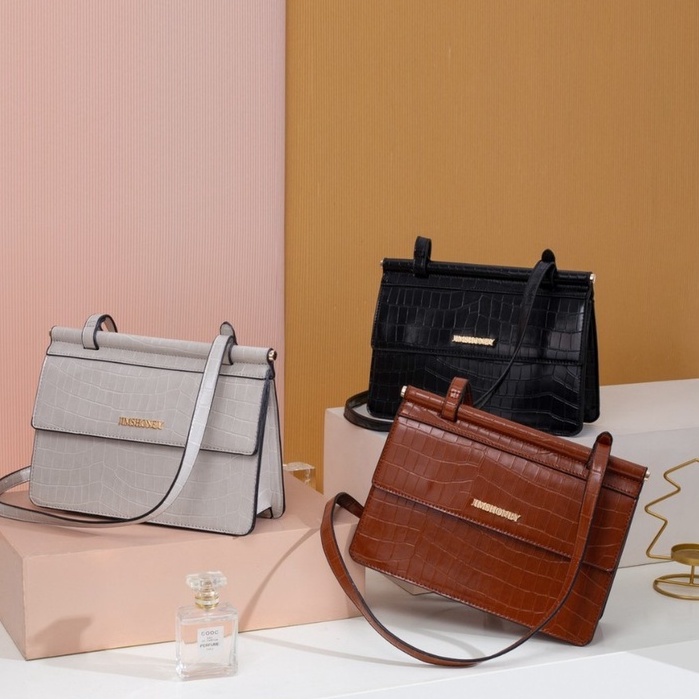 Jims Honey Raisa Bag Tas Selempang Wanita Korea Fashion Import Sling Bag Rantai