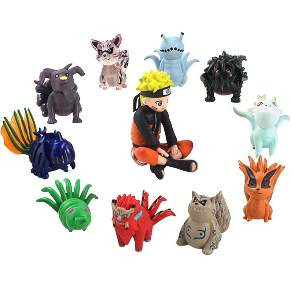 [Elegan] Naruto Figure 11Pcs/Set Ulang Tahun Anak Figure Model Dekorasi Boneka PVC Mainan Untuk Anak Angka Mainan