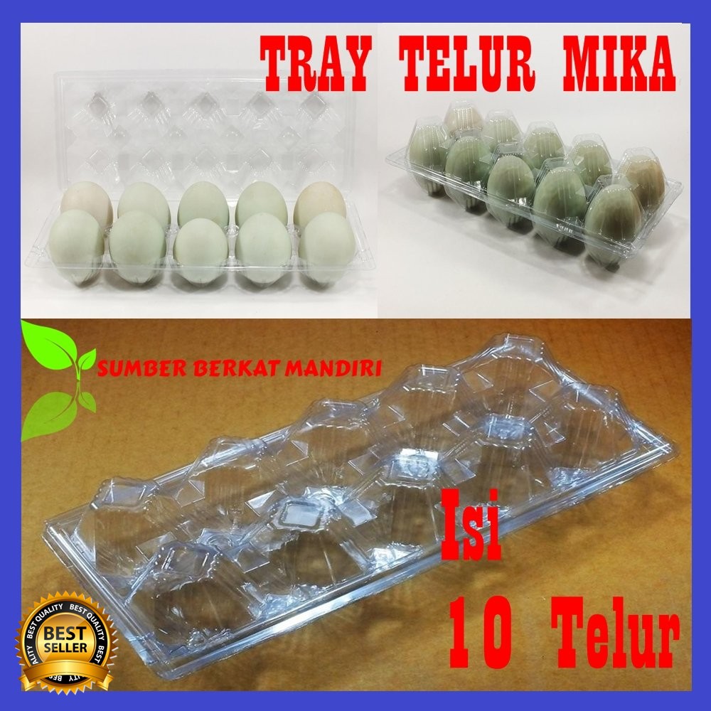 Tray Telur - Egg Tray - Mika Telur Isi 10 Butir