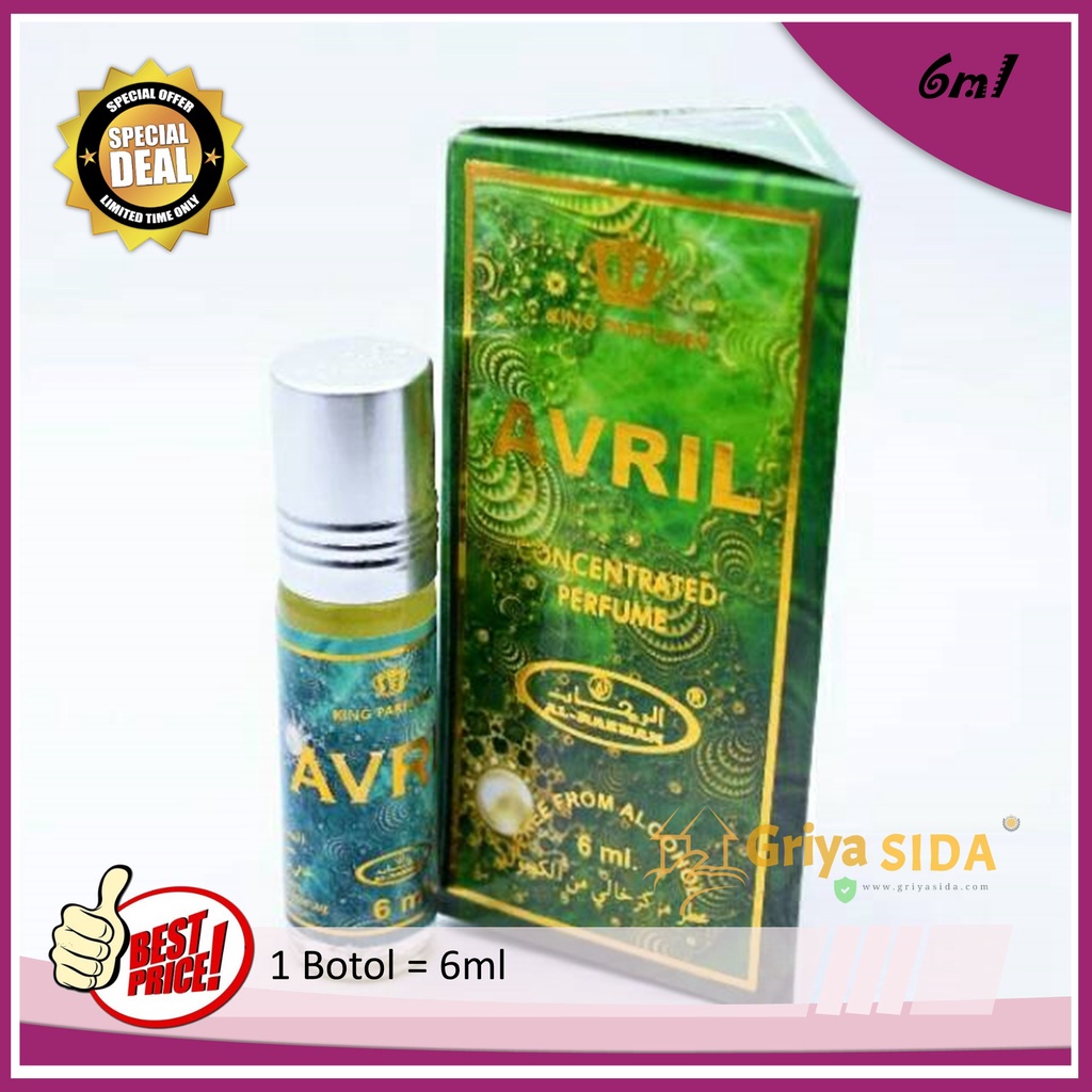 Parfum Avril 6ml alraehan aroma AVRIL al raehan mirip al rehab parfum Harga grosir PROMO!!