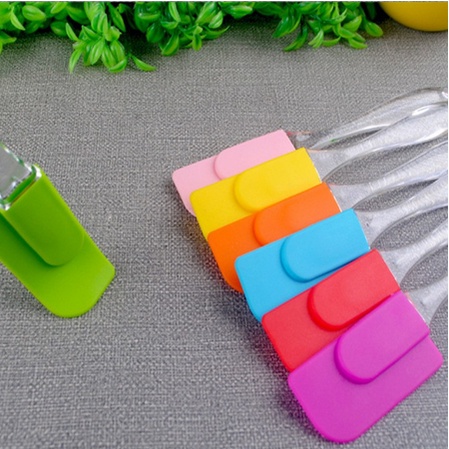 H896 (1 PCS) Spatula Kuas Silikon / Spatula Silikon Pengaduk Adonan Kue / Spatula Karet