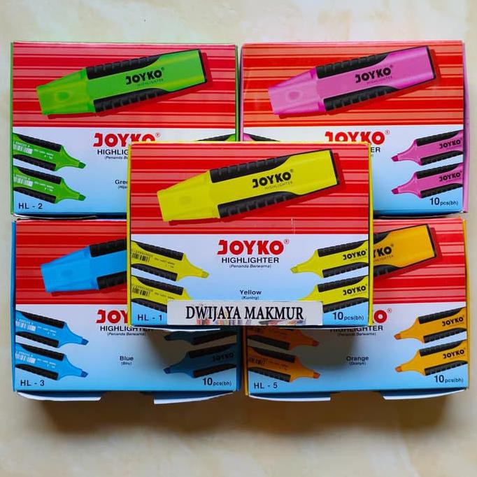 

Highlighter Joyko - Biru Dwija522 Ori