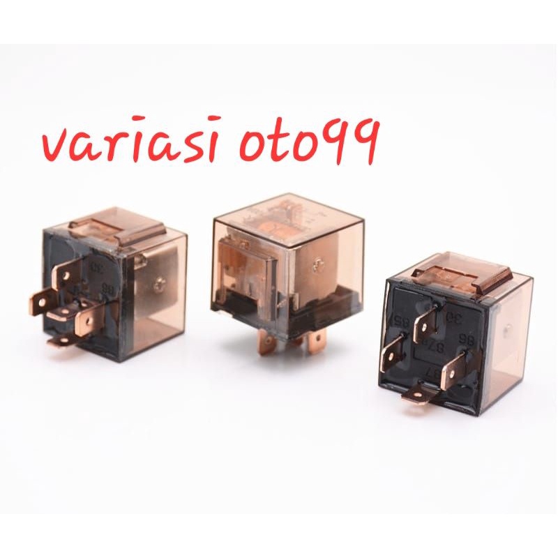 Relay Klakson Relay Transparan 4 Kaki 5 Kaki 12V &amp; 24 Volt 80A