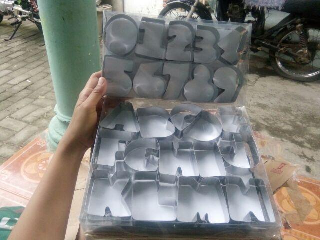 Cetakan Kue Donat Huruf Alfabet Dan Donat Angka