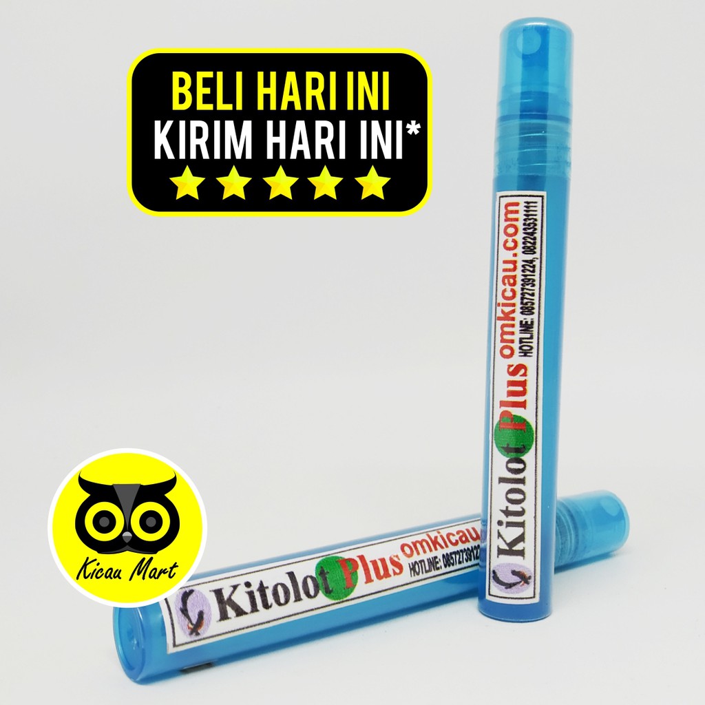 VITAMIN OBAT MATA BURUNG BIRD KITOLOT PLUS CAIR SPRAY SEMPROT OM KICAU ATASI KATARAK IRITASI VKITSOK